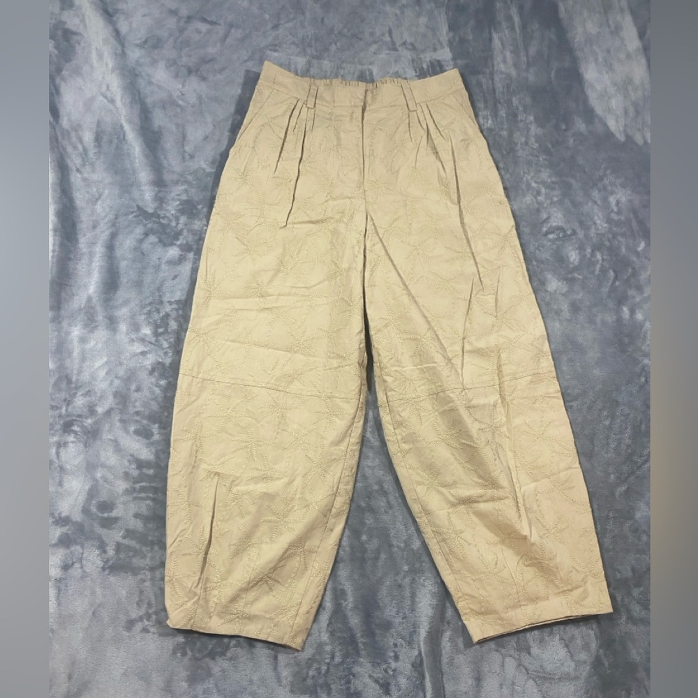 House of Harlow 1960 Beige embroidered Balloon Pants size medium